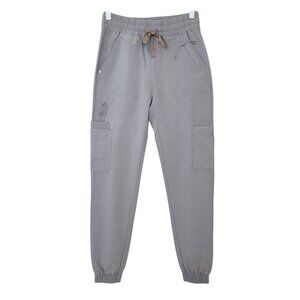 Figs Charlotte 21Pocket Slim Scrub Pants Womens Size XXS Grey NWOT